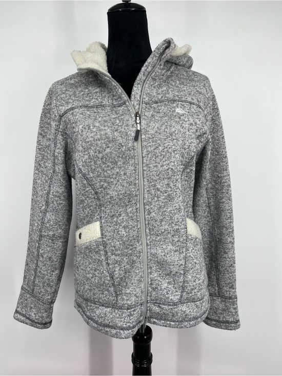 Snozu Jackets & Blazers - Snozu Light Heather Gray Sherpa-Lined Zip Hoodie Jacket